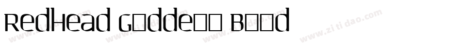 Redhead Goddess Bold字体转换